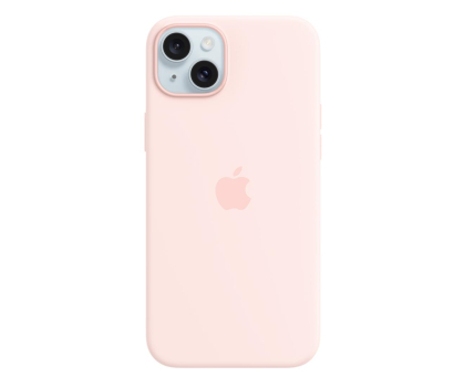 Etui do telefonów APPLE iPhone 15 Plus Silicone Case with MagSafe - Light Pink